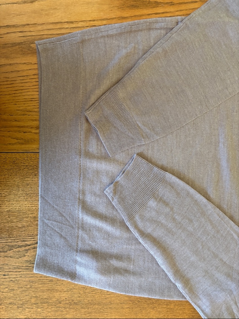 J. Crew Men's Crewneck Sweater in Taupe Merino Blend - Picture 3 of 5